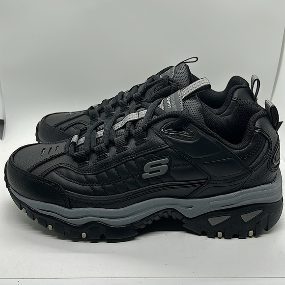 Skechers Sport NIB Black Energy After Burn Sneakers Shoes **Size 8** - Picture 4 of 6